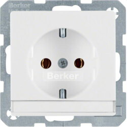 Berker SCHUKO-Steckdose M347506089 polarweiss samt