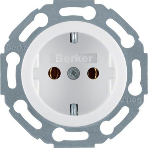Berker SCHUKO-Steckdose M3474520 Palazzo polarweiss