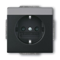 Busch-Jaeger 20 EUN-885 mit Namensschild SCHUKO-Steckdose