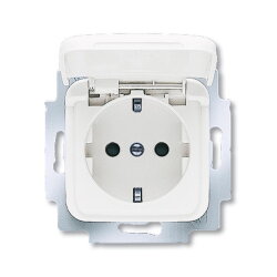 Busch-Jaeger 20 EUKB-214 Klappdeckel SCHUKO-Steckdose