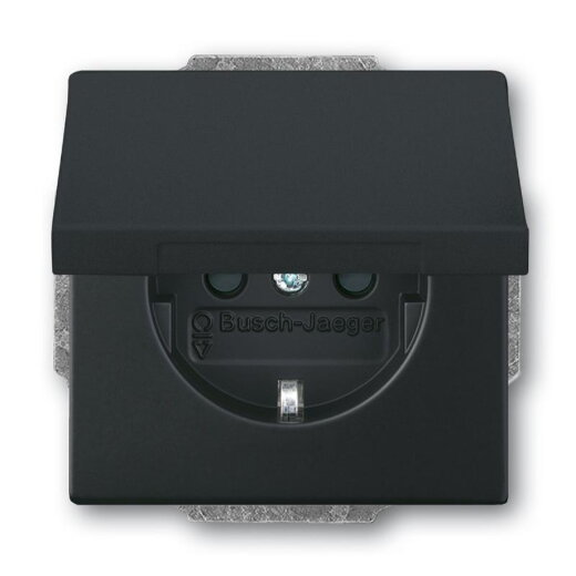 Busch-Jaeger 20 EUK-885 Klappdeckel SCHUKO-Steckdose