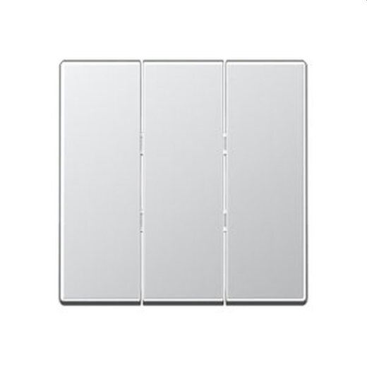 Jung Wippe 3fach, Thermoplast lackiert, Serie A, aluminium A593BFAL