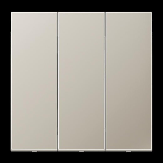 Jung Wippe 3fach, Serie LS, Edelstahl ES993