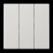 Jung Wippe 3fach, Thermoplast, Serie LS, lichtgrau LS993BFLG