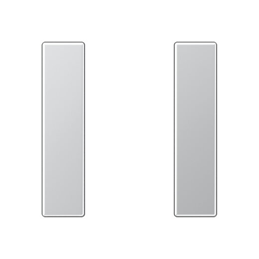 Jung Tastensatz 1fach, F50, Serie A, aluminium A501TSAAL