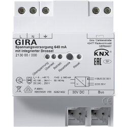 Gira Spannungsversorgung 213000 KNX/REG 640mA Drossel 213000