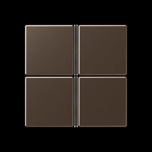 Jung Tastensatz 4fach, F40, Serie A, mokka A404TSAMO