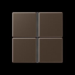 Jung Tastensatz 4fach, F40, Serie A, mokka A404TSAMO