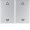 Berker Serienwippe 14357203 Aufdruck Pfeile alu 14357203