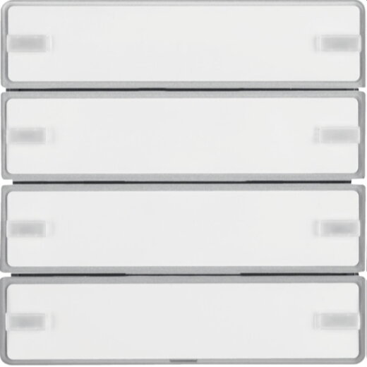 Berker Tastsensor 4fach Komfort KNX Q.x alu samt lackiert 80144321