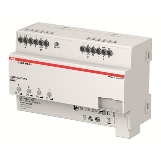 ABB Stotz-Kontakt LED-Dimmer UD/S4.315.2.1 4x315 W/VA 4/2-f.