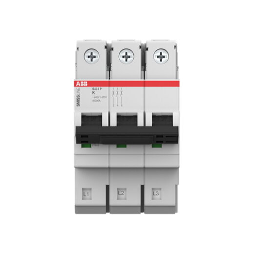 ABB Stotz-Kontakt Leitungsschutzschalter S403P-K3 K 3A 40kA 3P steckbar