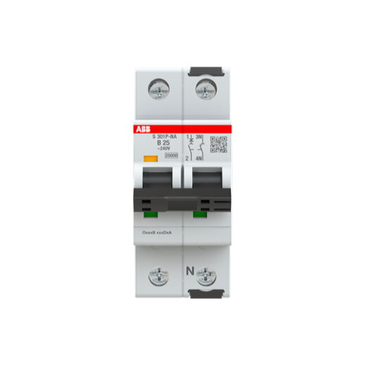 ABB Stotz-Kontakt Sicherungsautomat S301P-B25NA B25kA 25A 1+NA
