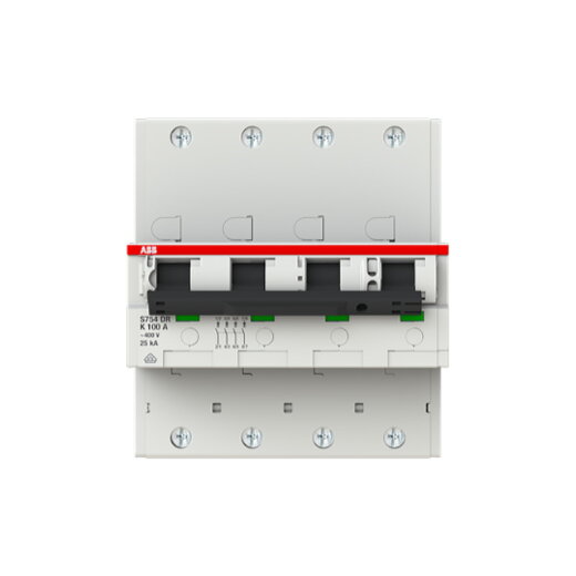 ABB Stotz-Kontakt Leitungsschutzschalter S754DR-K 100 25kA K100A 4P