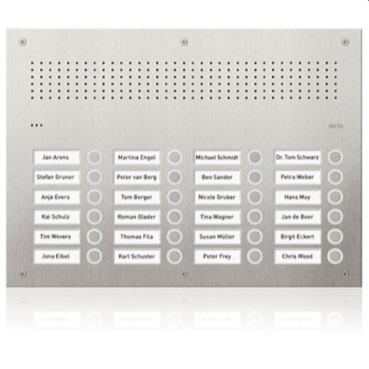 Ritto Audio-Türstation Acero Pur Edelstahl 24WE 3 Spalten