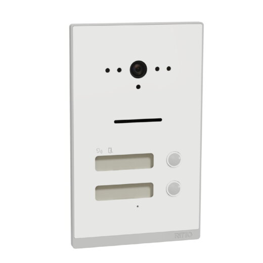 Ritto Video-Türstation Listo Twinbus IP 2 Tasten silber weiß UP