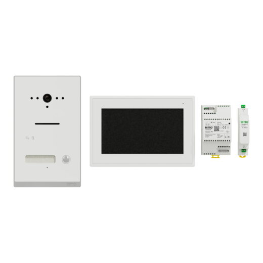 Ritto Video-Sprechanlagen-Set Listo Video TwinBus IP weiß UP