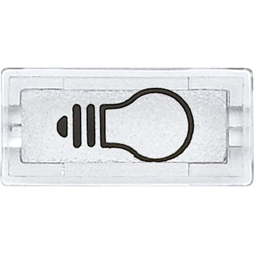 Merten Symbol 395669 rechteckig glasklar/Licht