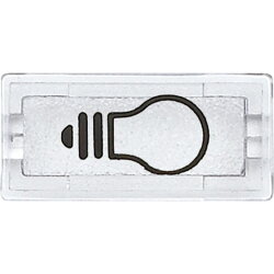 Merten Symbol 395669 rechteckig glasklar/Licht