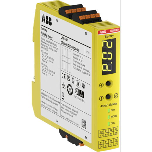 ABB Stotz-Kontakt Sicherheitsrelais SENTRY USR10P Relaisausgänge 3NO+1NC