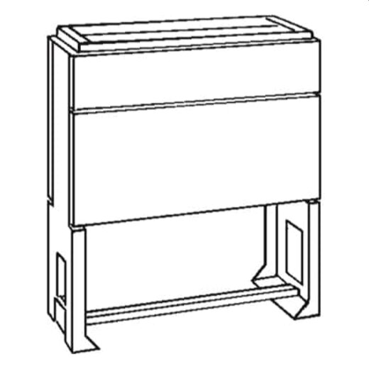 ABB Striebel & John EHDB00 DIN-Sockel Baupaket 900x450x310 Gr.00, PolyesterRAL7035
