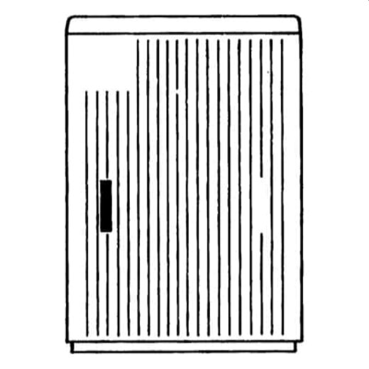 ABB Striebel & John EHP321D Schrank AP Gr.1 1125x785x320 EH3, profiliert mit Doppelschließung