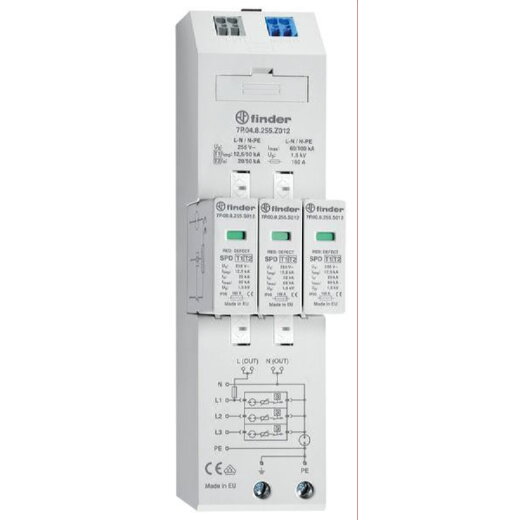 Finder Kombiableiter Typ 1+2 dreiphasige TN-S  TT Netze Spann