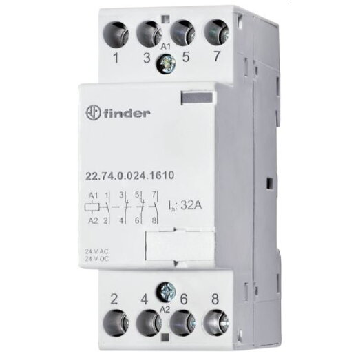 Finder Installationsschütz 4 Schließer 32A Spule 230V