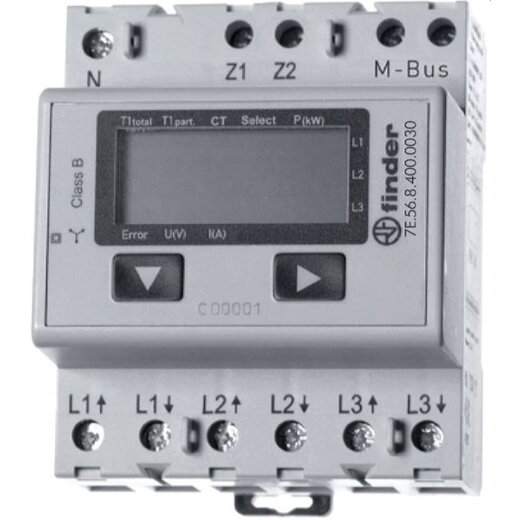 Finder Wandlerz.-LCD-M-Bus-Schnittst.-MID 7E.56.8.400.0030