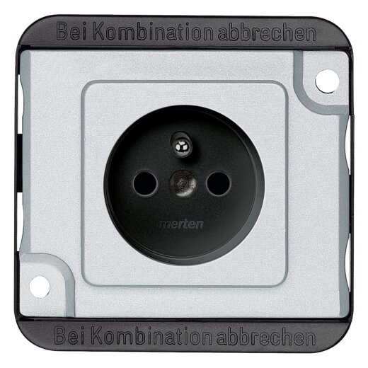 Merten Steckdose MEG2500-7060 mattsilber