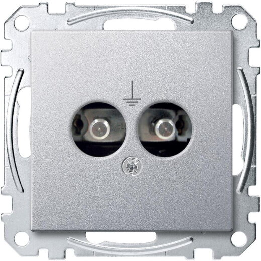 Merten Potentialausgleichssteckdoseneins. MEG2100-0460 aluminium System M