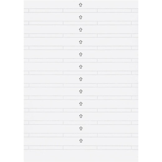Merten Beschriftungsstreifen 230900 polarweiss System M