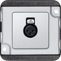 Merten Audio-Steckbuchse 460860 mattsilber PANZER