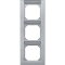 Merten Rahmen 476360 3fach senkrecht aluminium M-PLAN