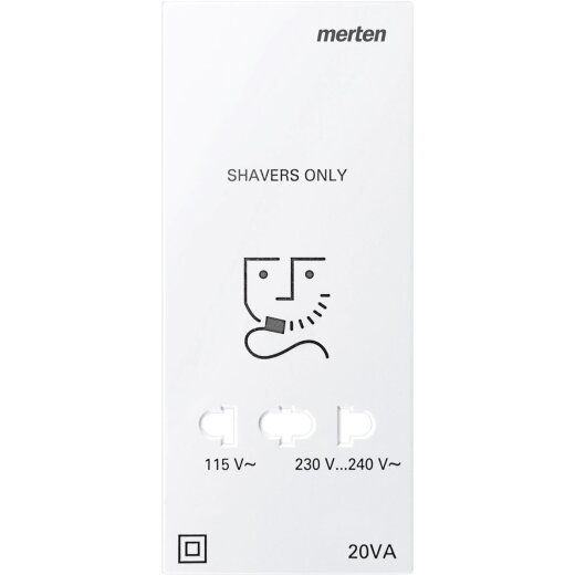 Merten Zentralplatte 213519 polarweiss System M