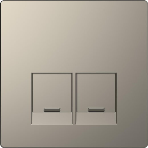 Merten Zentralplatte Nickelmetallic System Design