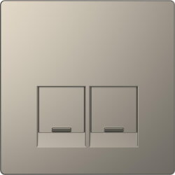 Merten Zentralplatte Nickelmetallic System Design