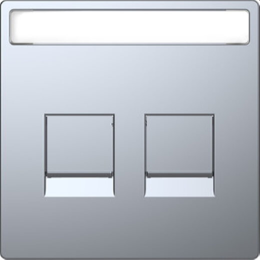Merten Zentralplatte Edelstahl System Design