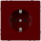 Merten Steckdose SCHUKO rubinrot System Design