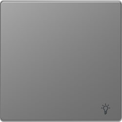 Merten Wippe mit Kennzeichnung Licht Edelstahl