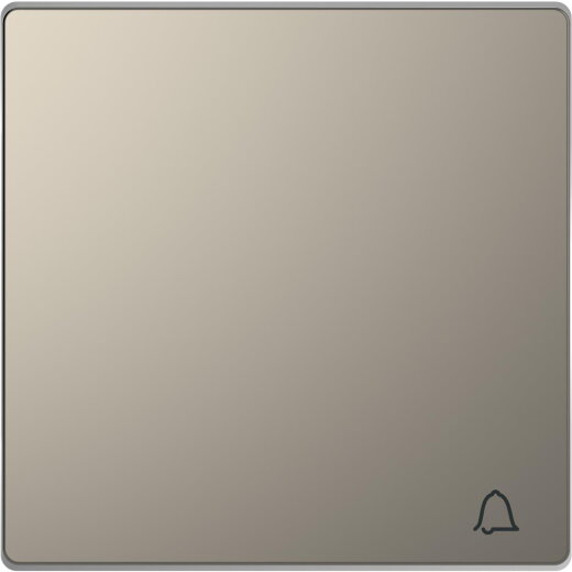 Merten Wippe mit Kennzeichnung Klingel nickelmetallic