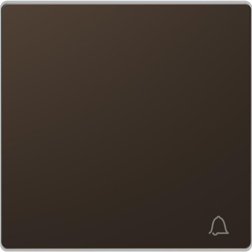 Merten Wippe mit Kennzeichnung Klingel moccametallic