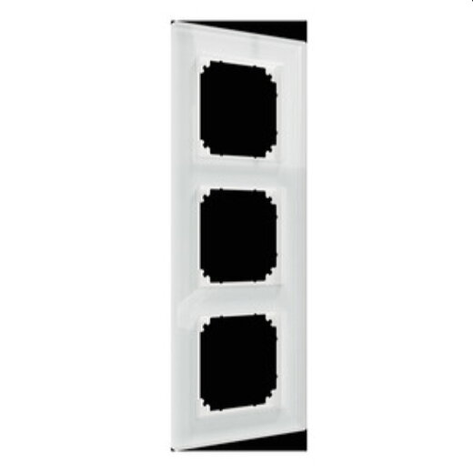 Merten Echtglasrahmen 3fach Kristallweiß M-Plan