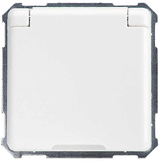 ELSO Steckdoseneinsatz 235034 mit Klappdeckel 16A reinweiß