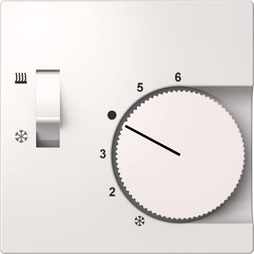 ELSO Zentralplatte ELG227444 für Temperaturregler reinweiß