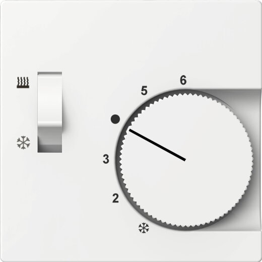 ELSO Zentralplatte ELG367454 für Temperaturregler reinweiß