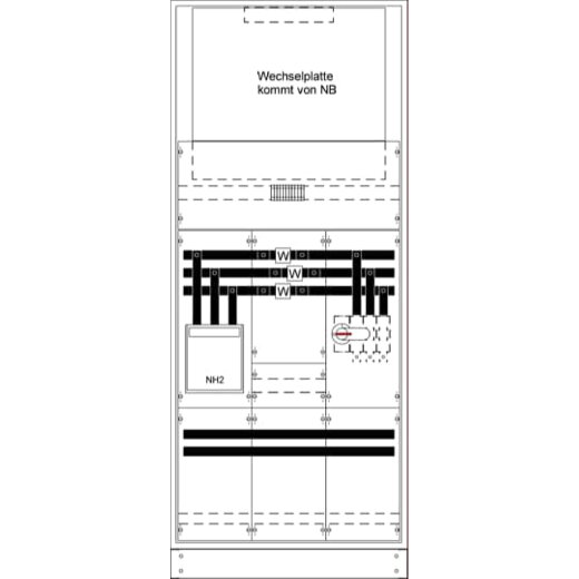 ABB Striebel & John KS4241 Mess- und Wandlerschrank TwinLine, Aufputz
