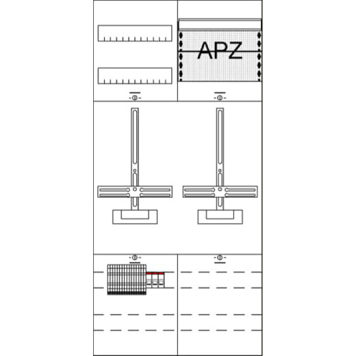 ABB Striebel & John KA4106Z Messfeld kpl.H3/B2 2Z APZ