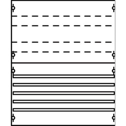 ABB Striebel & John 2V02A Sammelschienen-Modul SS-System, Klemmen, 4RE / BH0, 1 FB