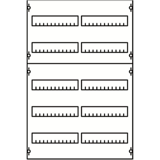 ABB Striebel & John 2V1A Reiheneinbaugeräte-Modul Reihenabstand 125mm, 5RE / BH1, 2FB